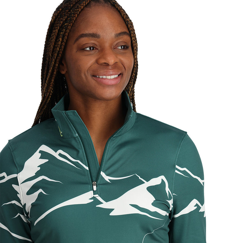Womens Figure 8 Half Zip Zip T-Neck