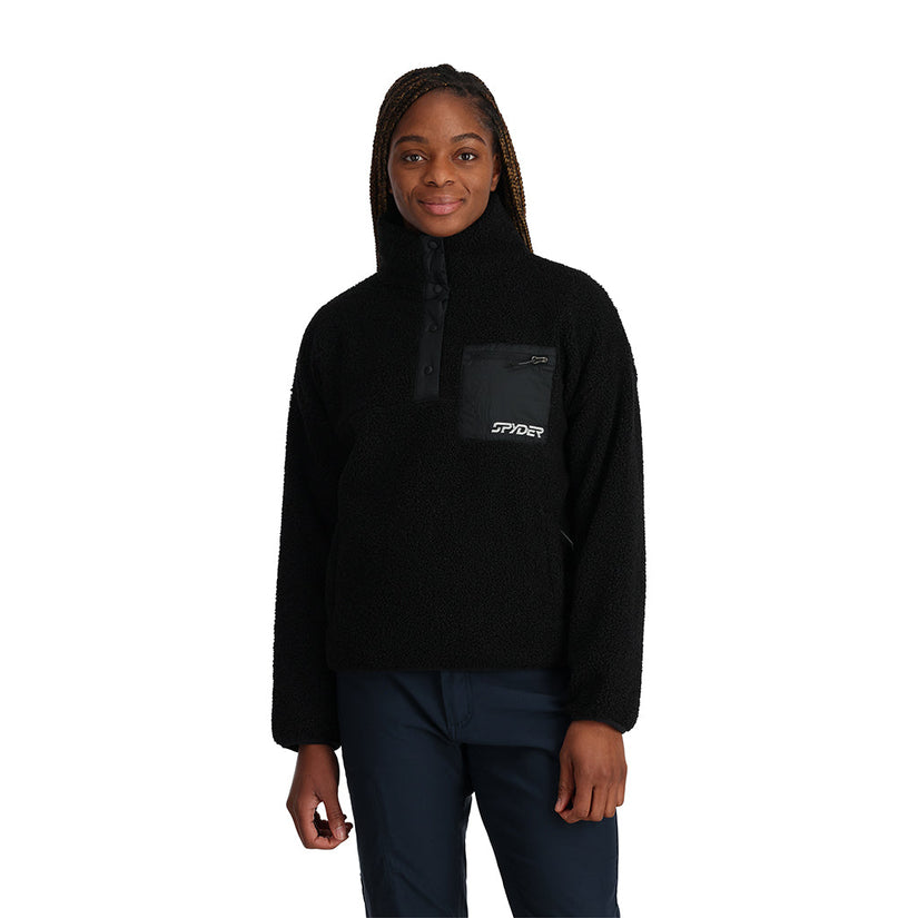 Womens Cloud Pullover Fleece Jacket