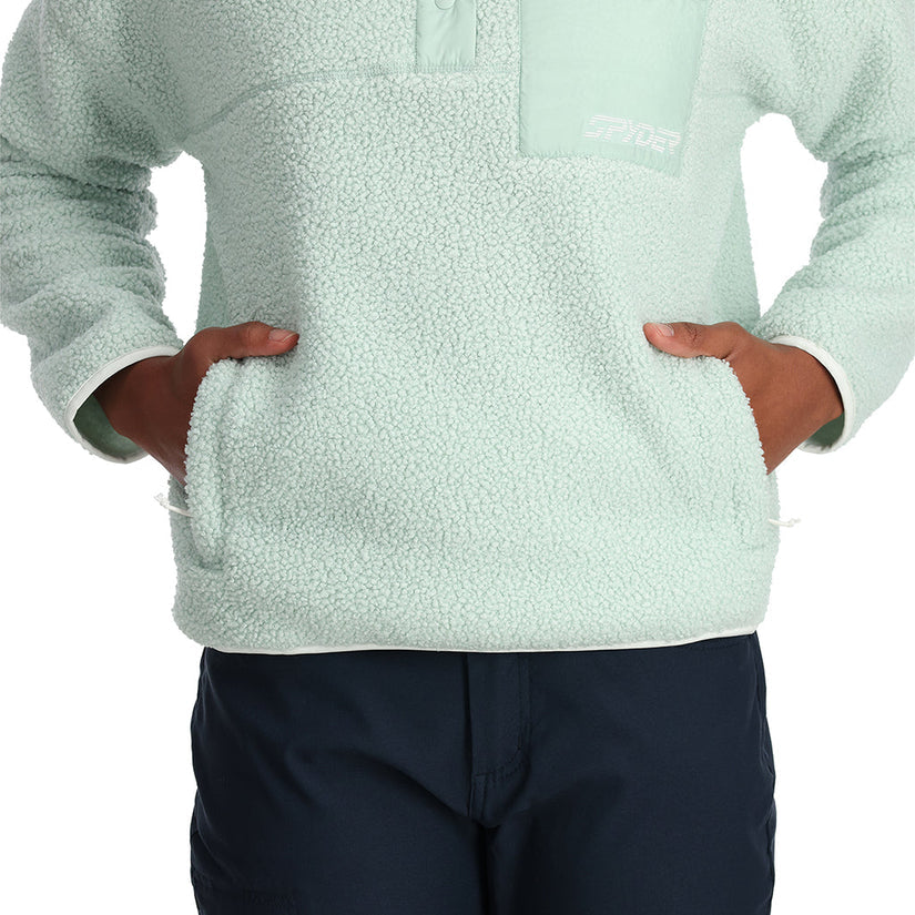 Womens Cloud Pullover Fleece Jacket