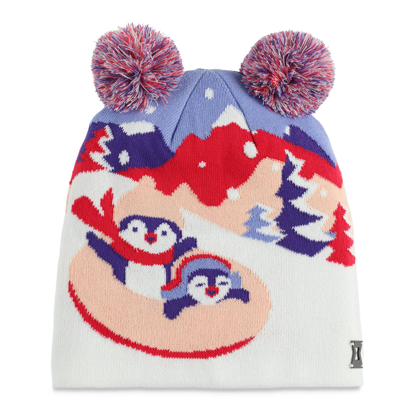 Penguin Double Pom Beanie