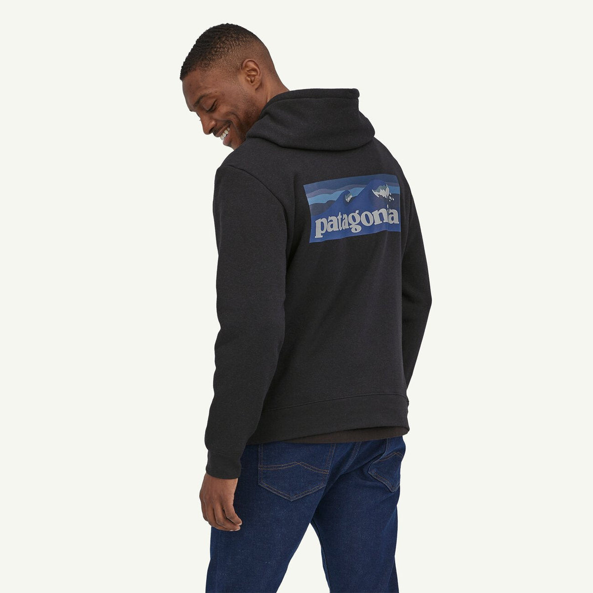 Mens Boardshort Logo Uprisal Hoody Ink Black - Image 3