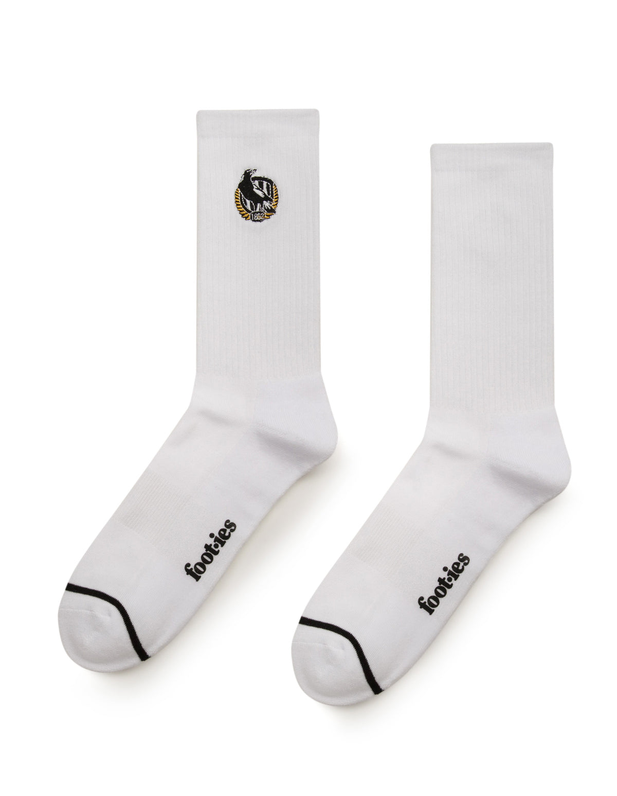 Collingwood Magpies Sneaker Sock 2 Pack - Image 3