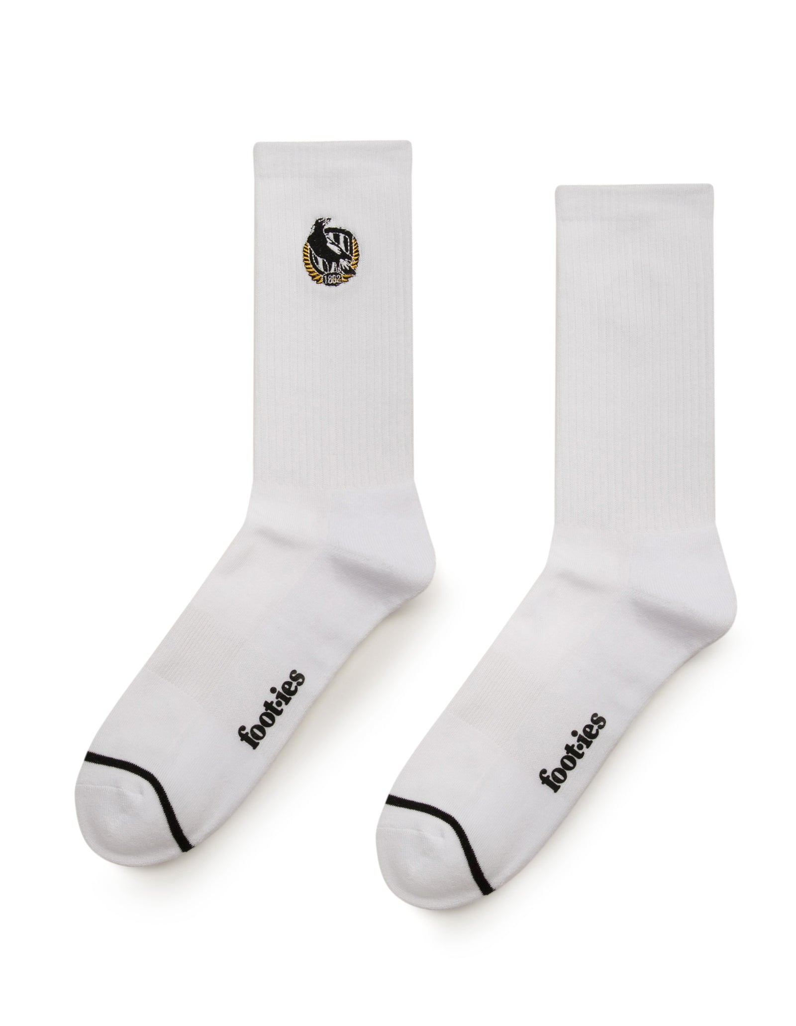Collingwood Magpies Sneaker Sock 2 Pack - Image 3