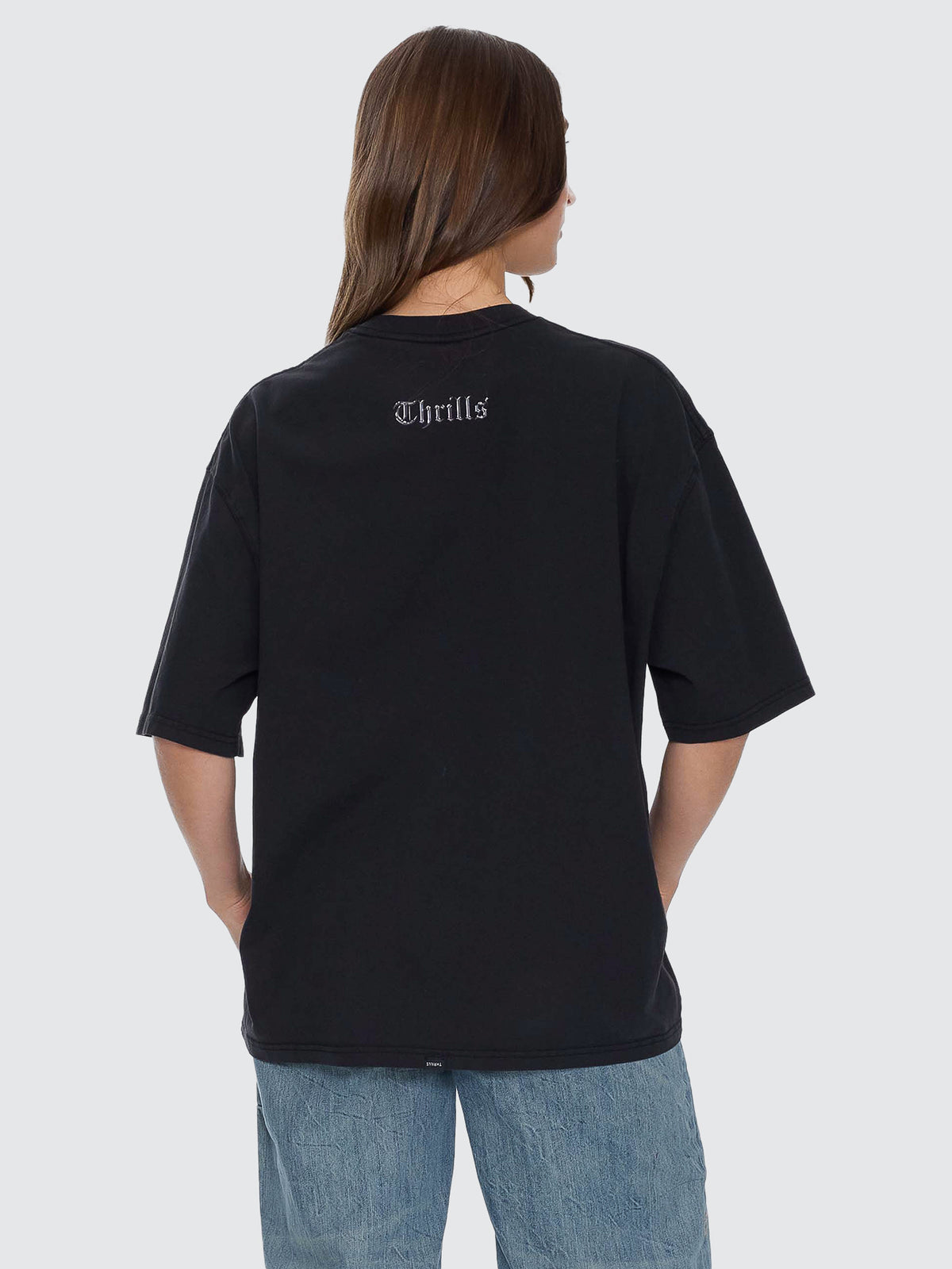Looks That Kill Oversized Tee - Washed Black - Image 3