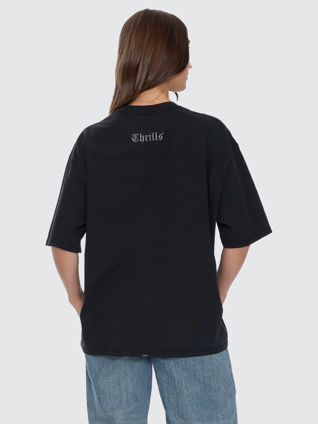 Looks That Kill Oversized Tee - Washed Black - Image 3