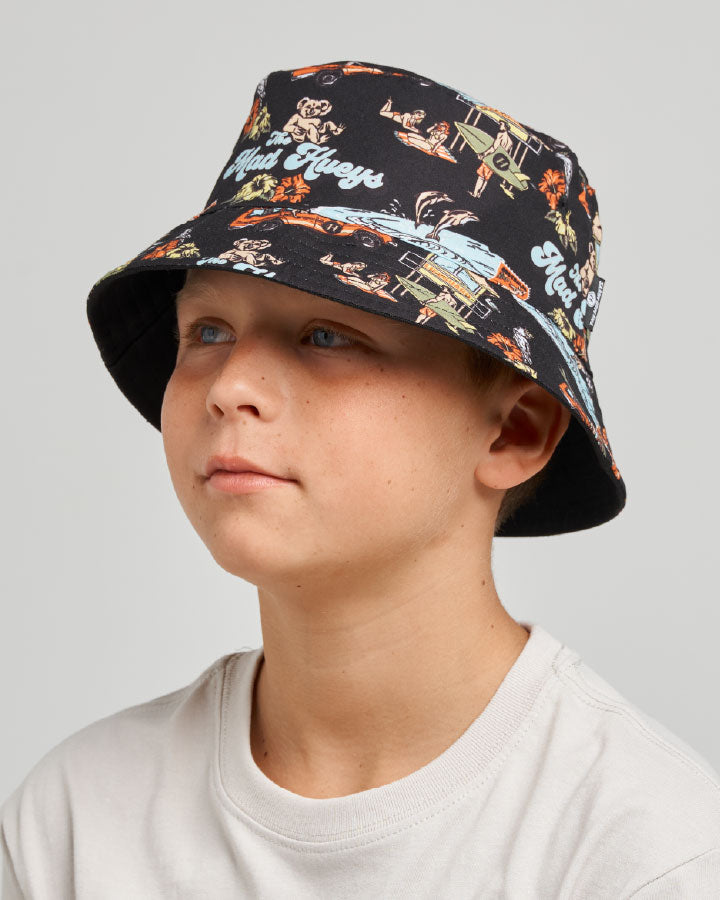 HUEYS PARADISE | YOUTH REVERSIBLE BUCKET HAT - Image 3