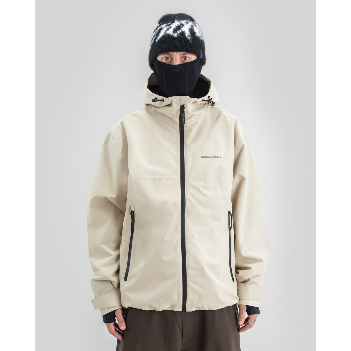 Park Snowboard Jacket 2L Beige - Image 3