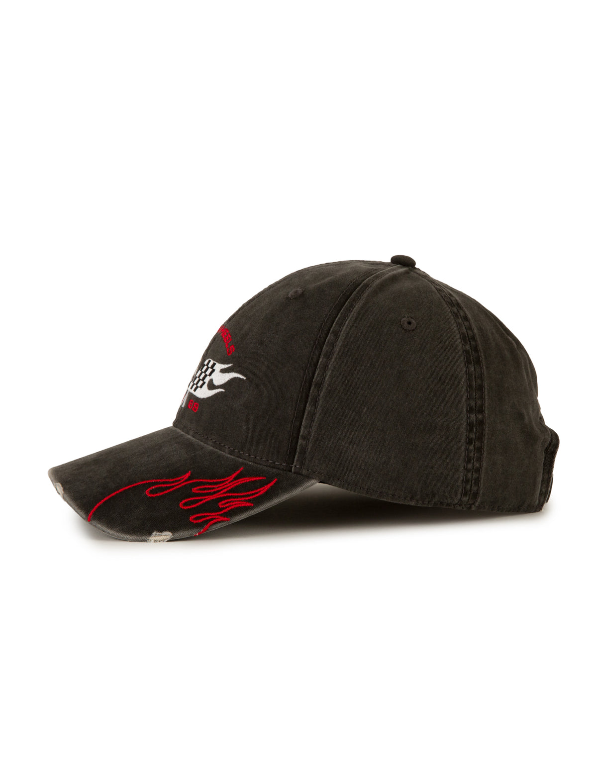 Hot Wheels Ballpark Distressed Black Heavy Wash Flames - Image 3