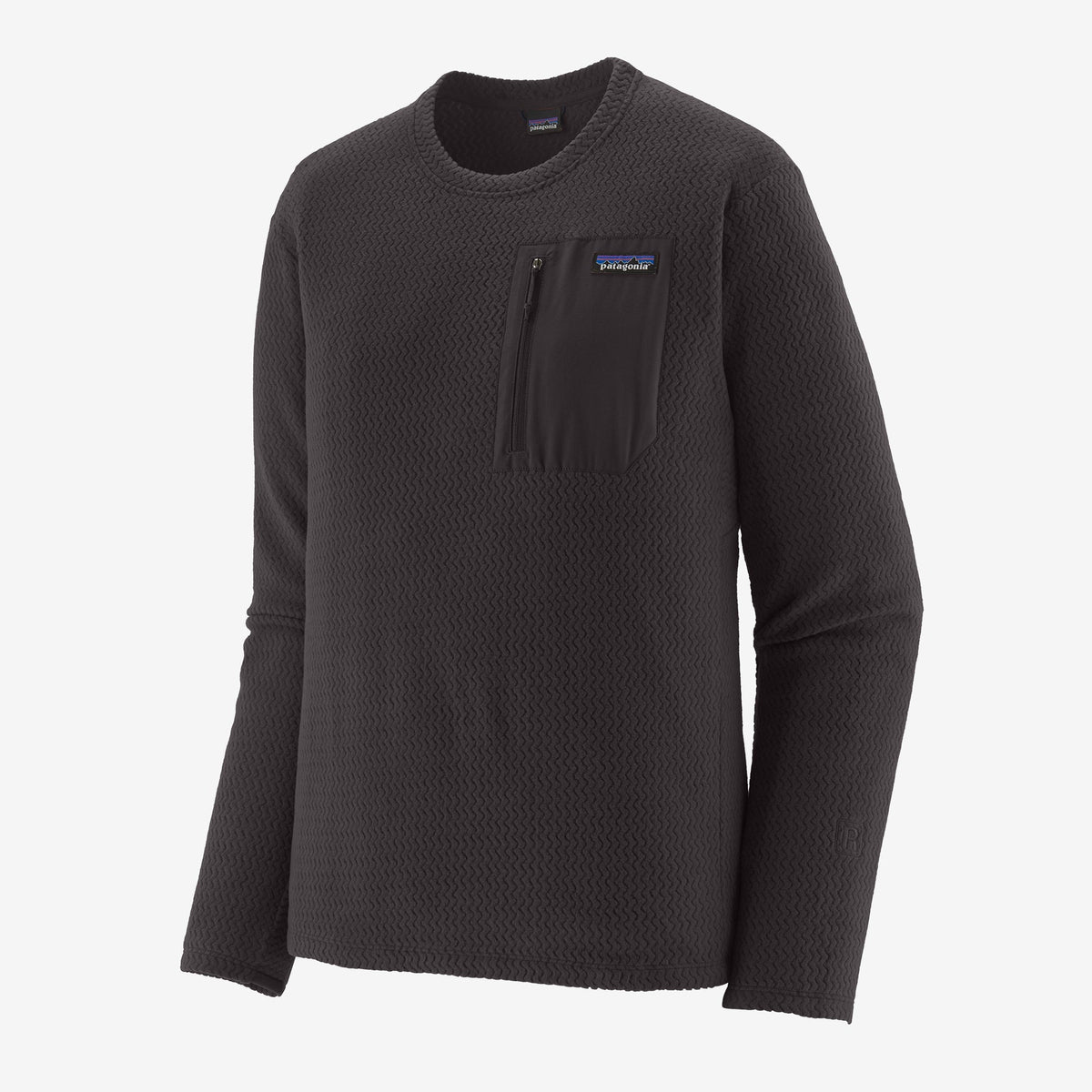 Mens R1® Air Fleece Crewneck Black - Image 1