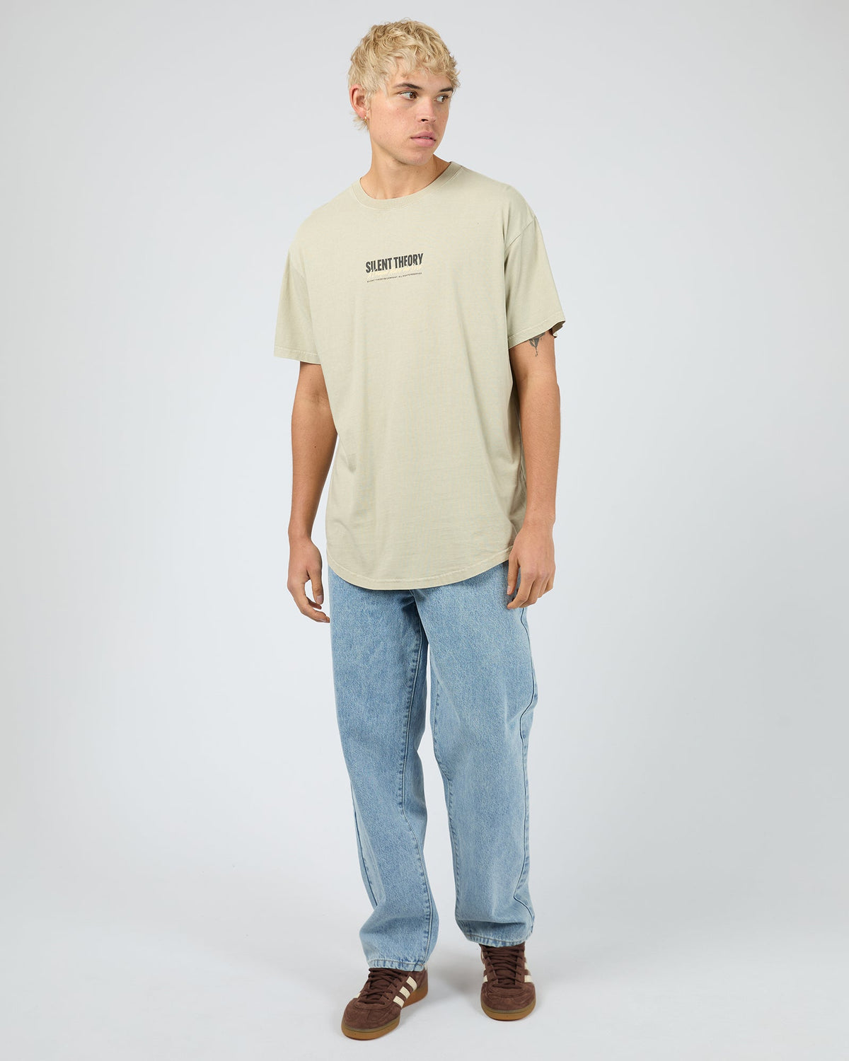 Mens League Scoop Tee Herb - Image 2