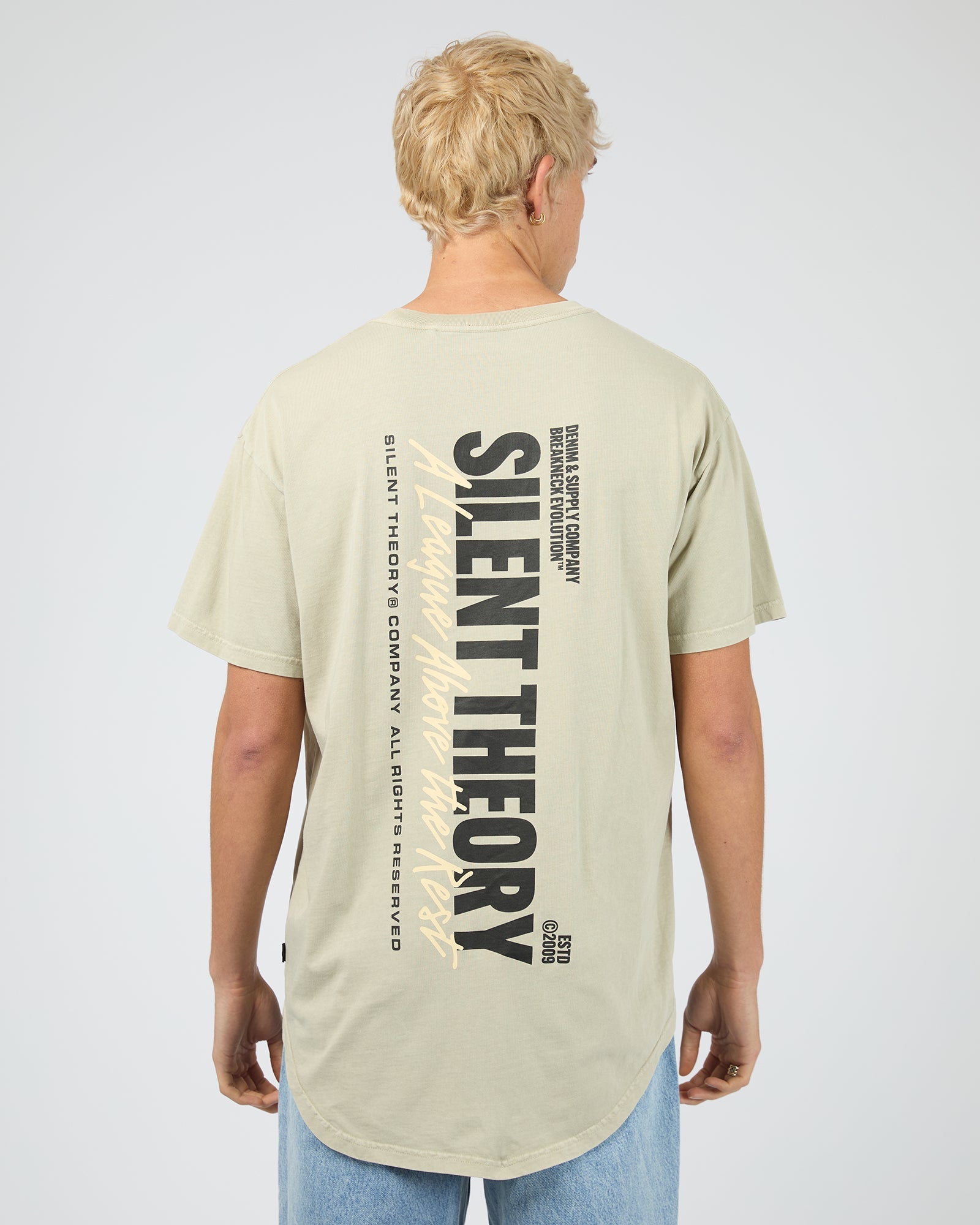 Mens League Scoop Tee Herb - Image 3