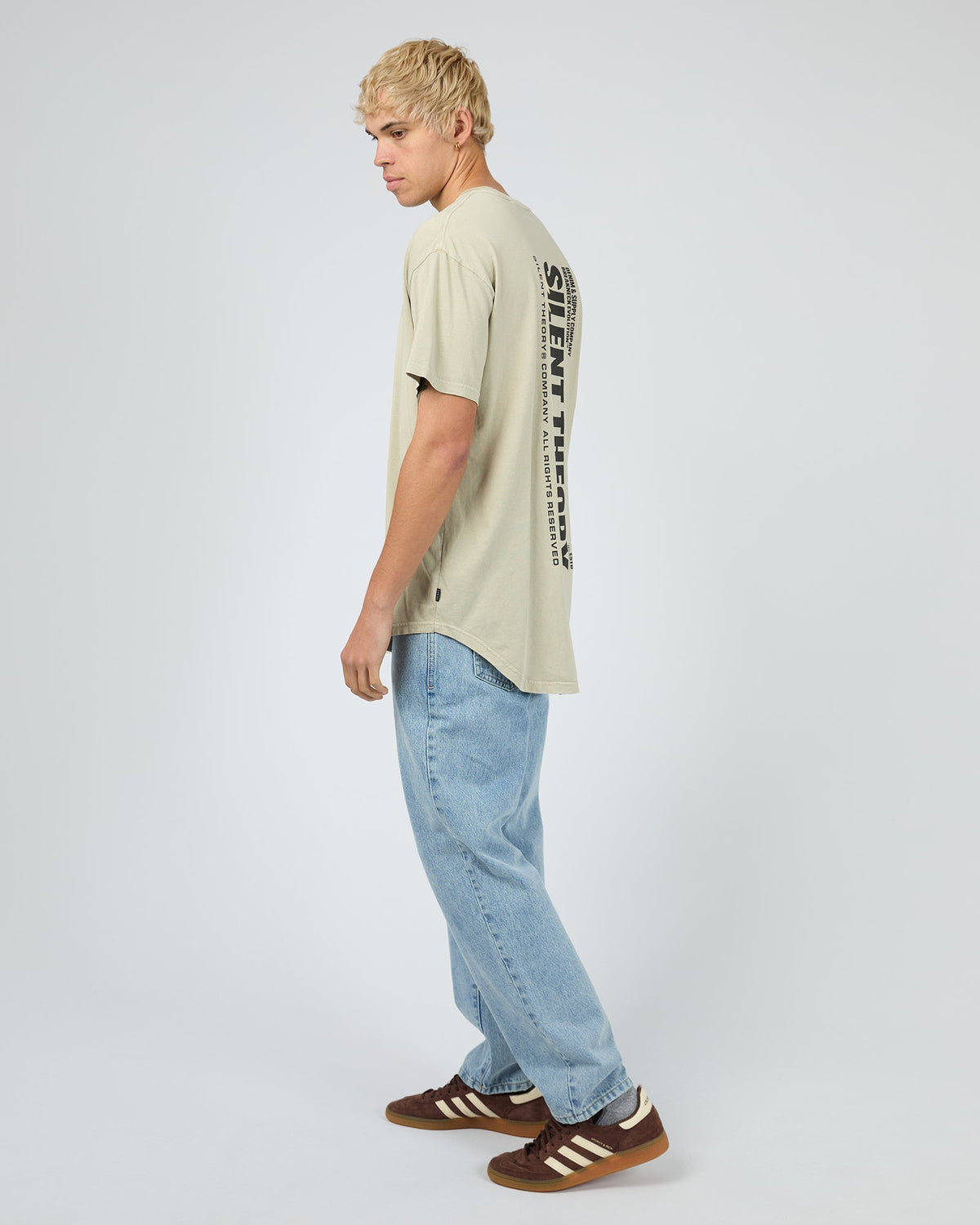Mens League Scoop Tee Herb - Image 6
