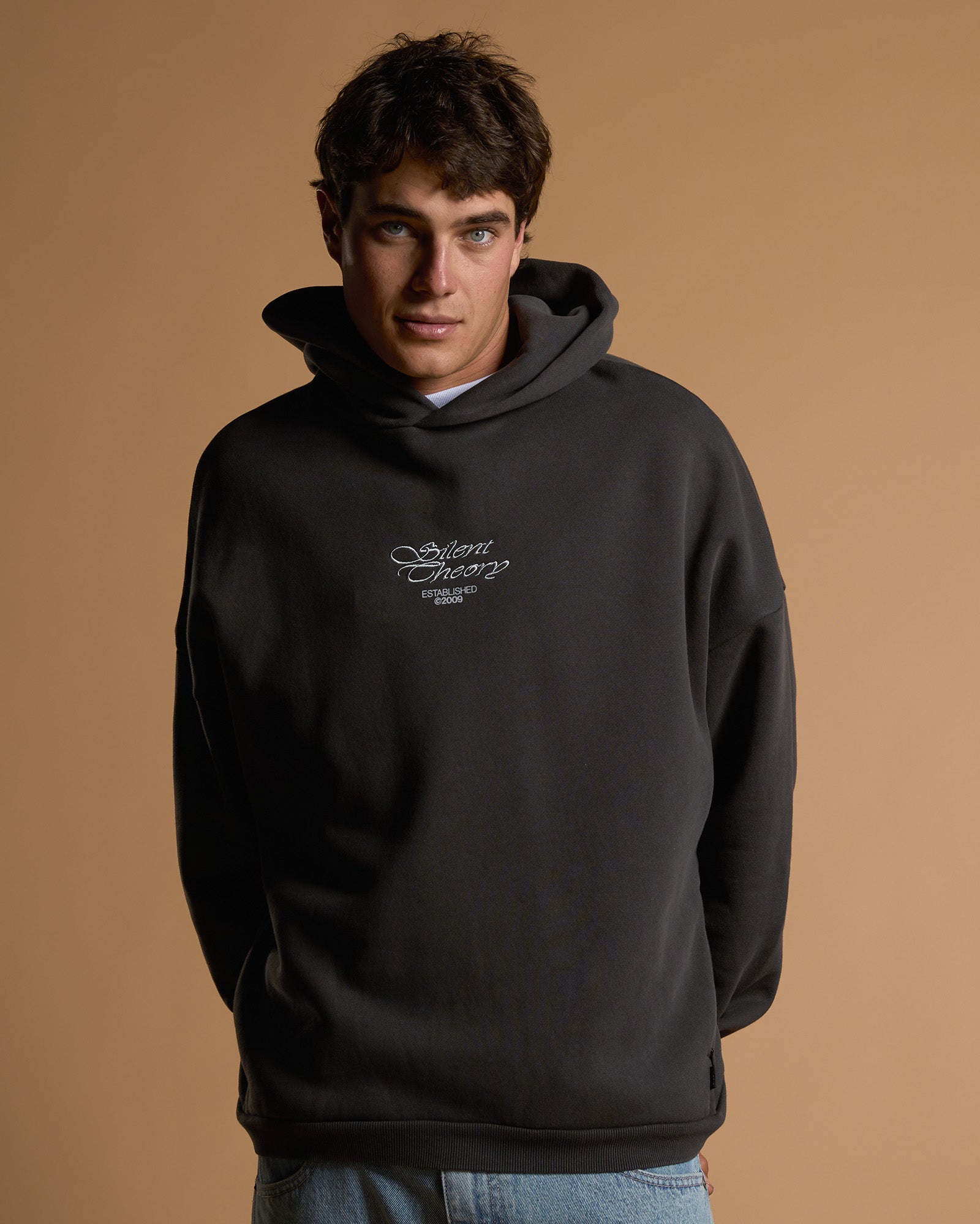 Mens Prime Hooded Jumper Charcoal - Image 1