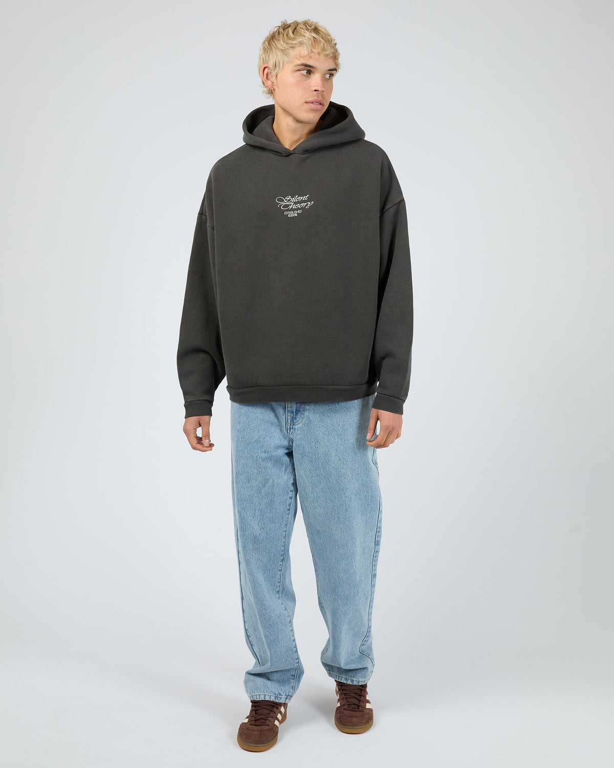Mens Prime Hooded Jumper Charcoal - Image 3