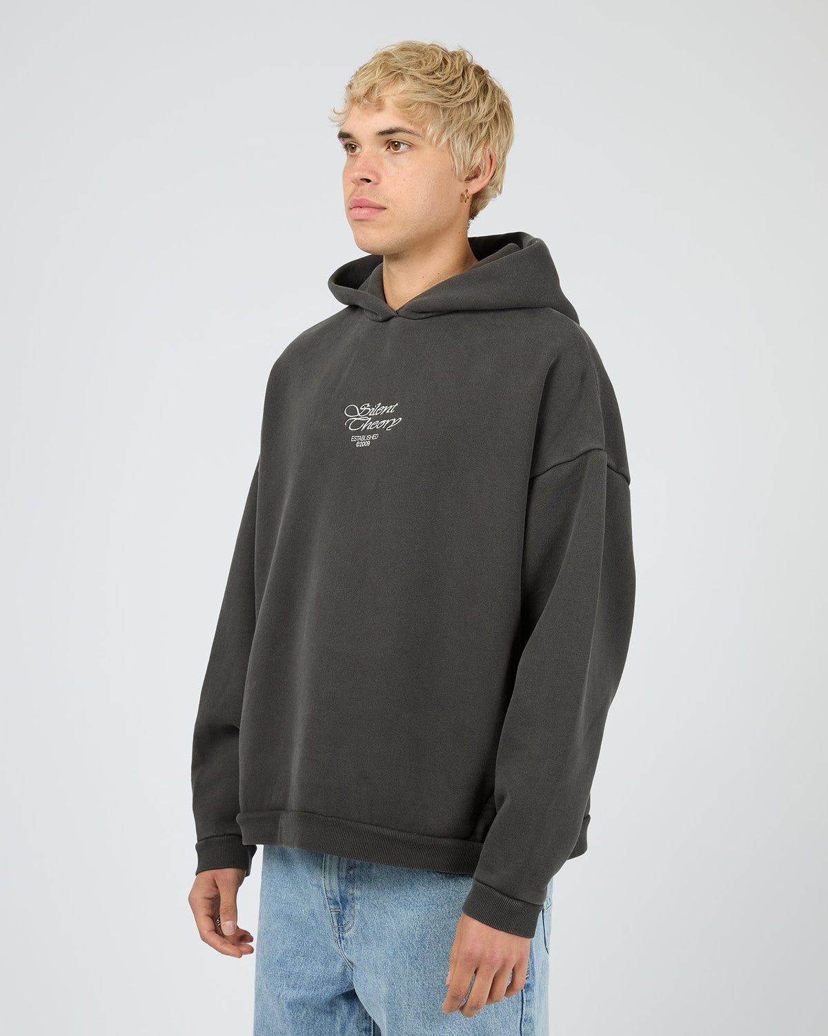 Mens Prime Hooded Jumper Charcoal - Image 5