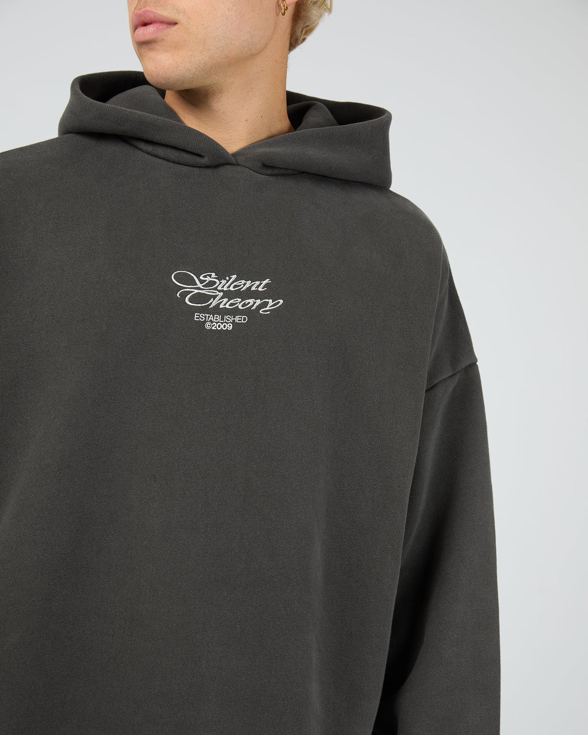 Mens Prime Hooded Jumper Charcoal - Image 6