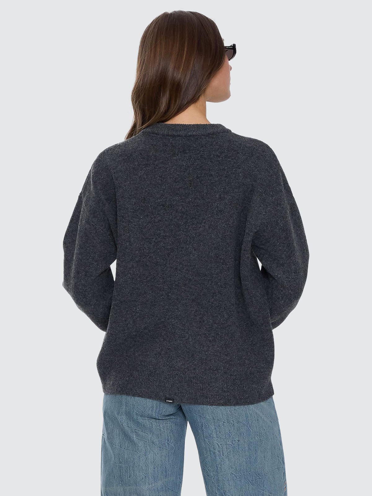 Bloodlines Knit Sweater - Dark Charcoal - Image 4