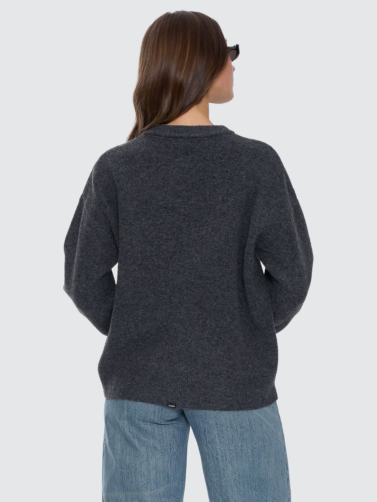 Bloodlines Knit Sweater - Dark Charcoal - Image 4