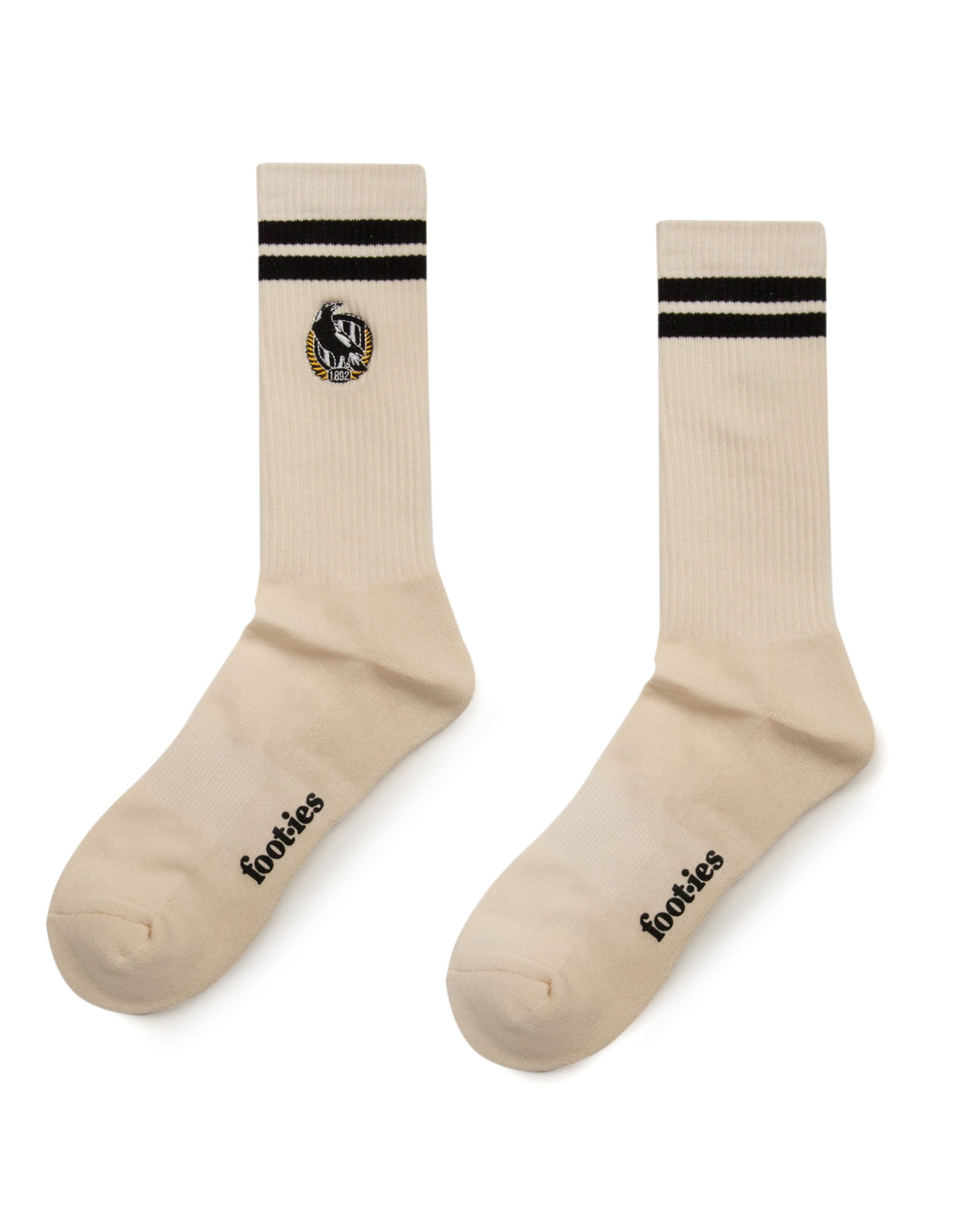 Collingwood Magpies Sneaker Sock 2 Pack - Image 4