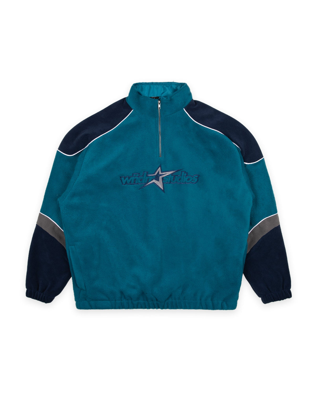 Mens STXR 1/4 Zip Polar Fleece Casual Jacket Storm Blue - Image 1