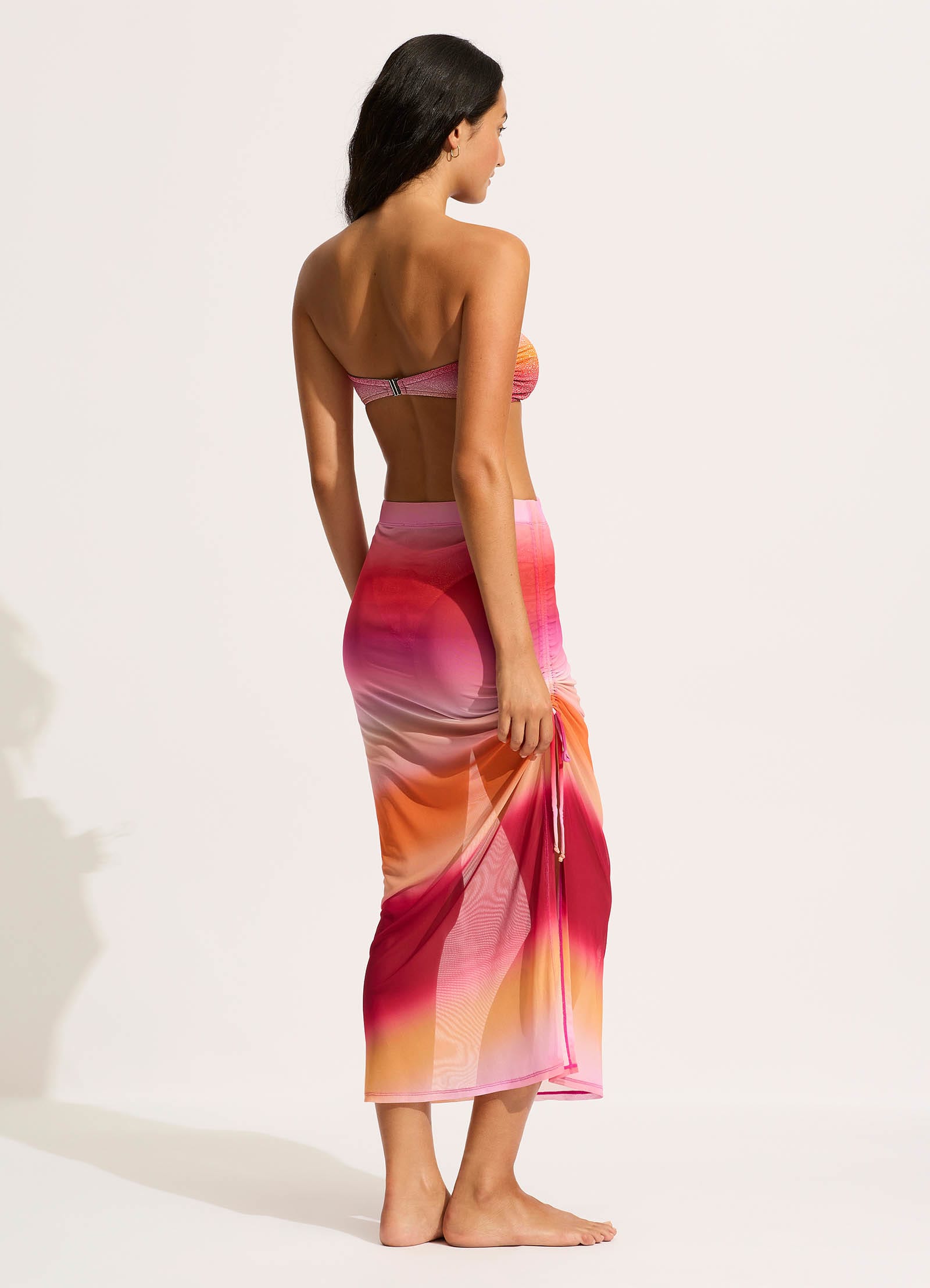 Spectrum Mesh Midi Skirt