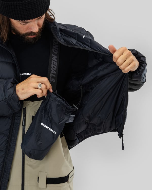 Packable Down Jacket Black - Image 8