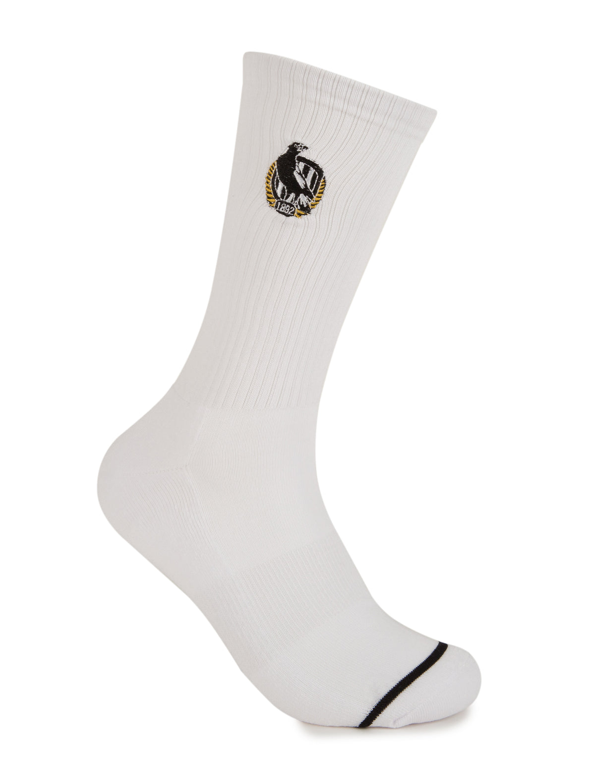 Collingwood Magpies Sneaker Sock 2 Pack - Image 5