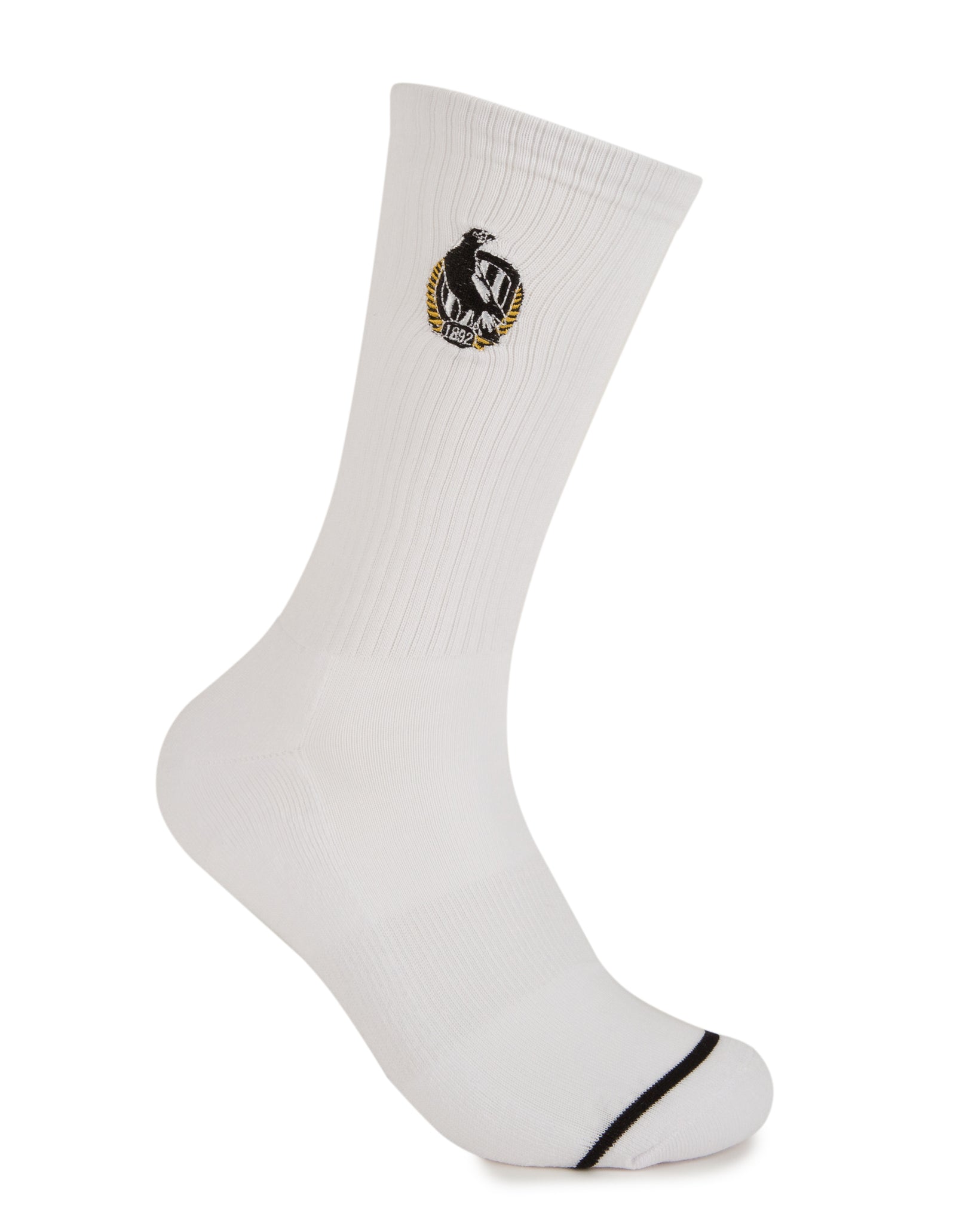 Collingwood Magpies Sneaker Sock 2 Pack - Image 5