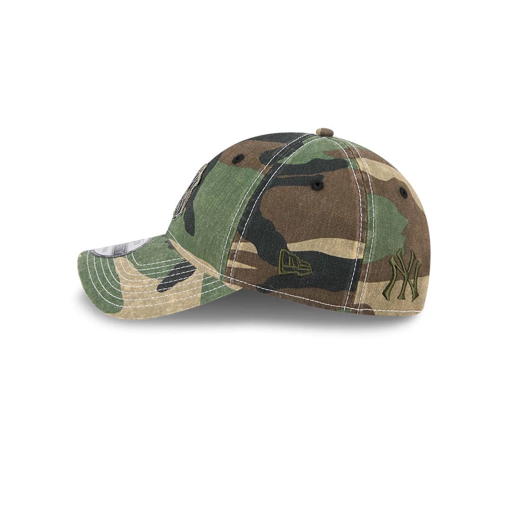 New York Yankees Mlb Washed Camo Open Green 9Twenty Adjustable Cap Green - Image 6