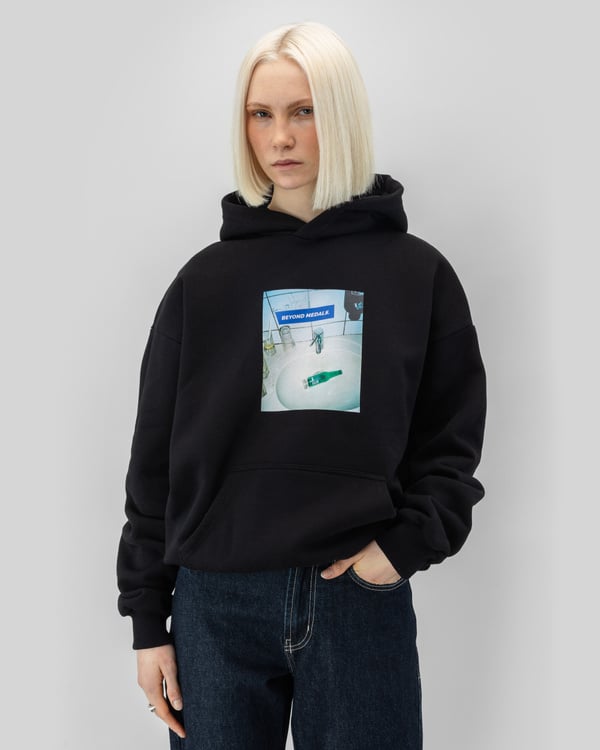 Bottle Hoodie Black - Image 6