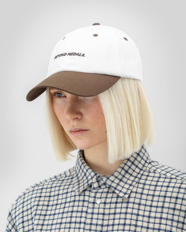 Unstructured Cap Off White / Brown - Image 3
