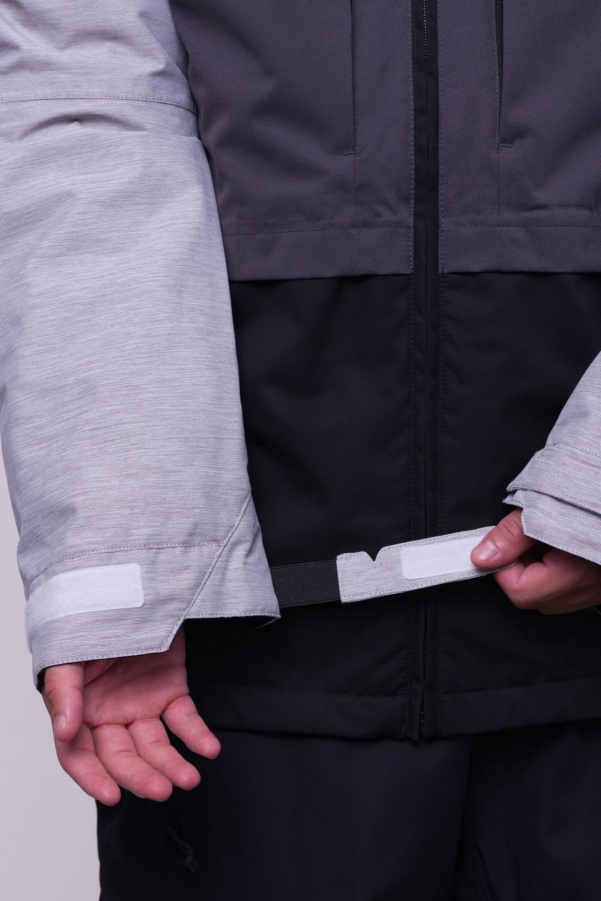 686 Mens Smarty 3-in-1 Form Jacket White Heather  Colourblock