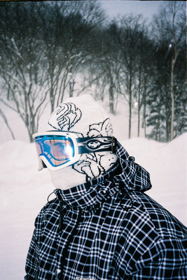 Jacquard Knit Balaclava Angel White - Image 2
