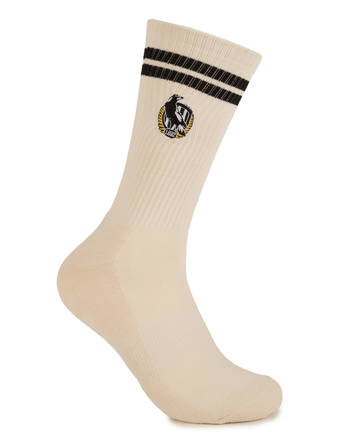 Collingwood Magpies Sneaker Sock 2 Pack - Image 6
