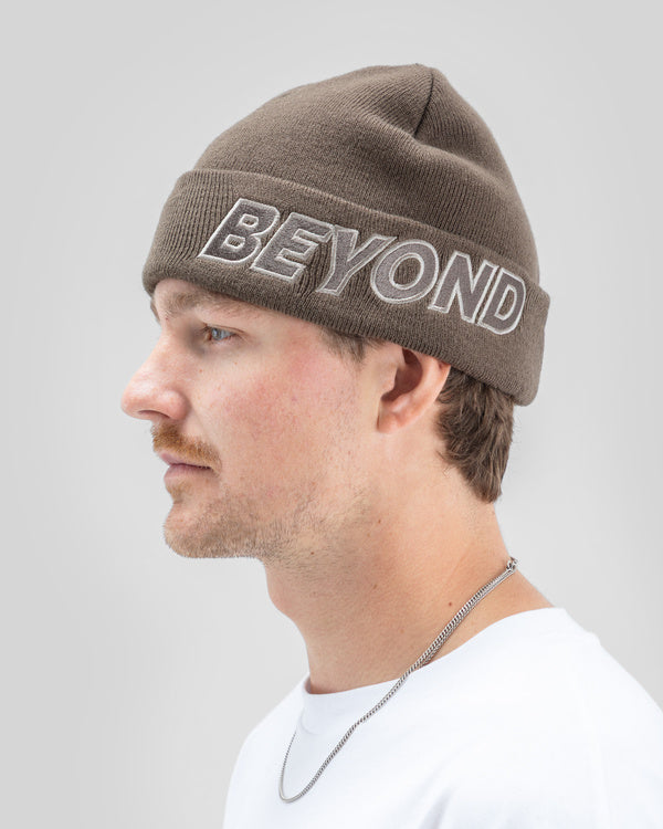 Outline Beanie Brown - Image 5