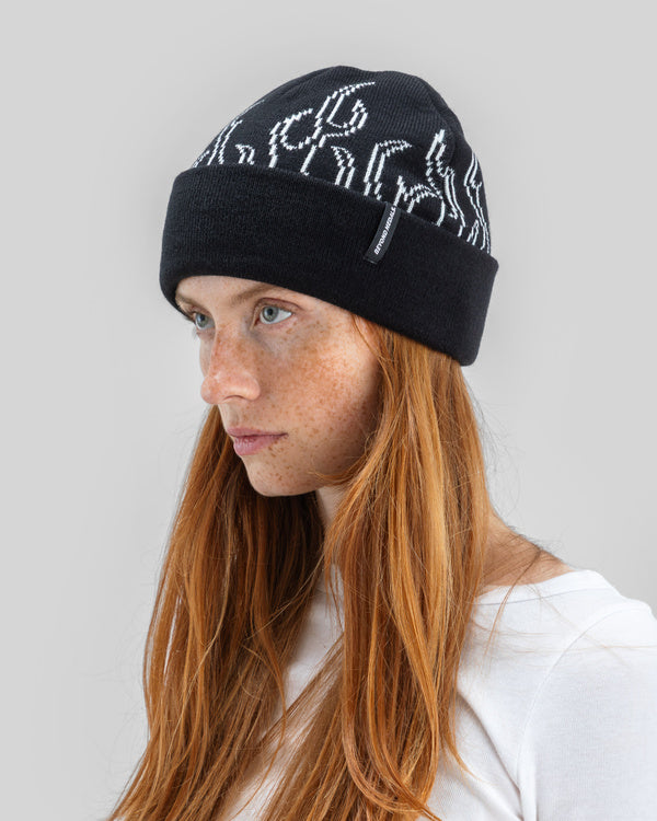 00S Flame Beanie Black - Image 4