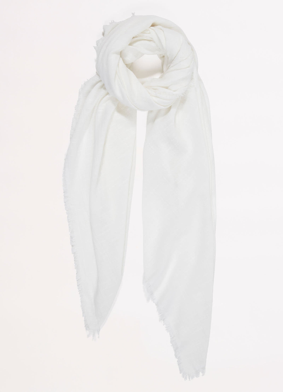 Textured Cotton Beach Wrap White - Image 8