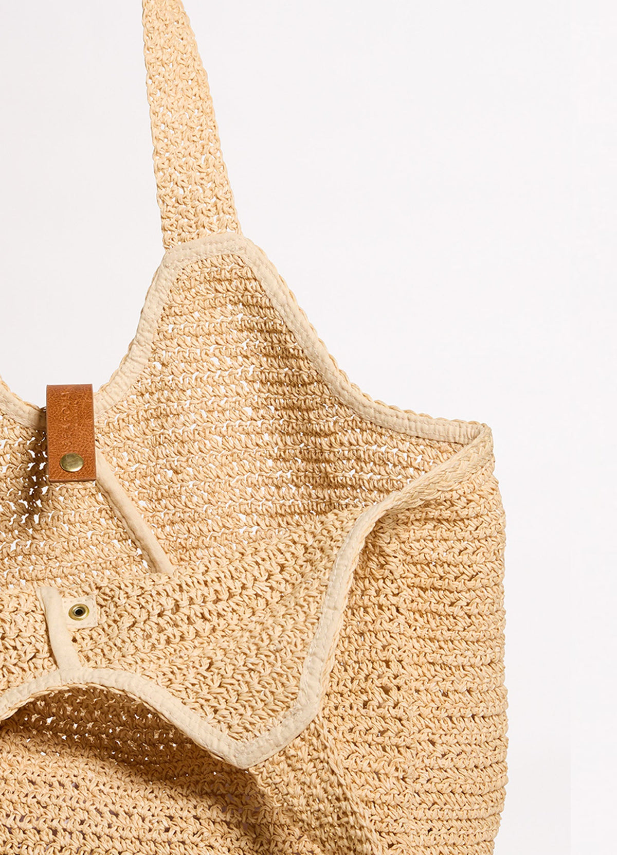 Mirage Woven Tote Bag Natural - Image 4
