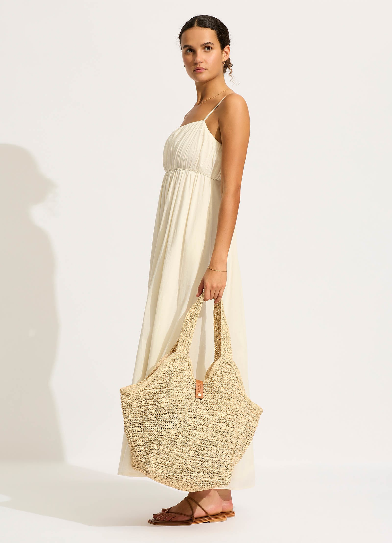 Mirage Woven Tote Bag Natural - Image 5
