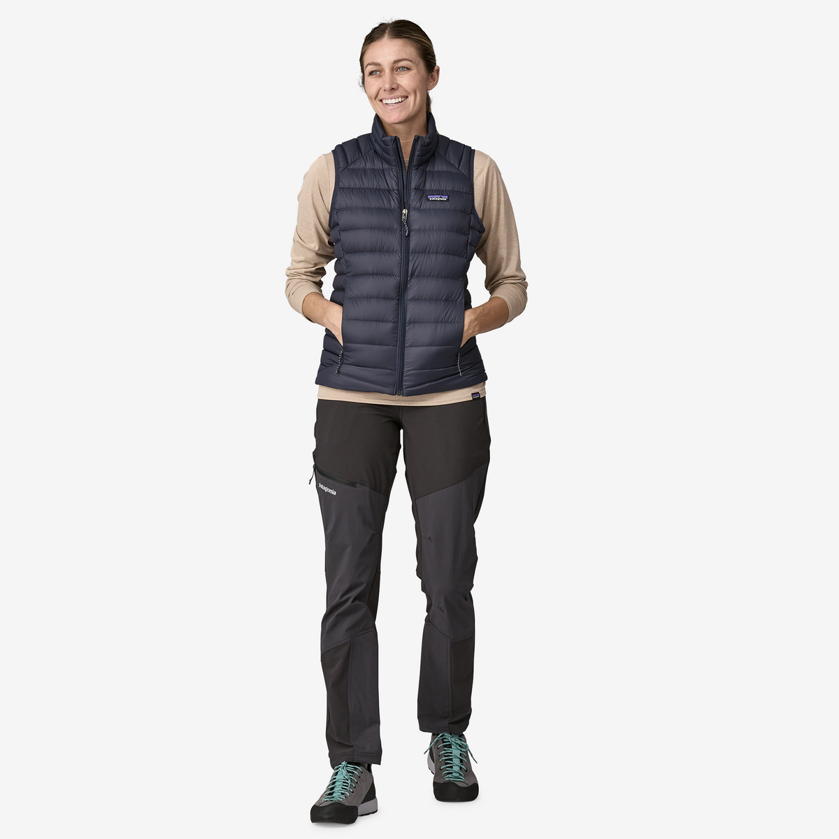 Womens Down Sweater™ Vest Smolder Blue - Image 4
