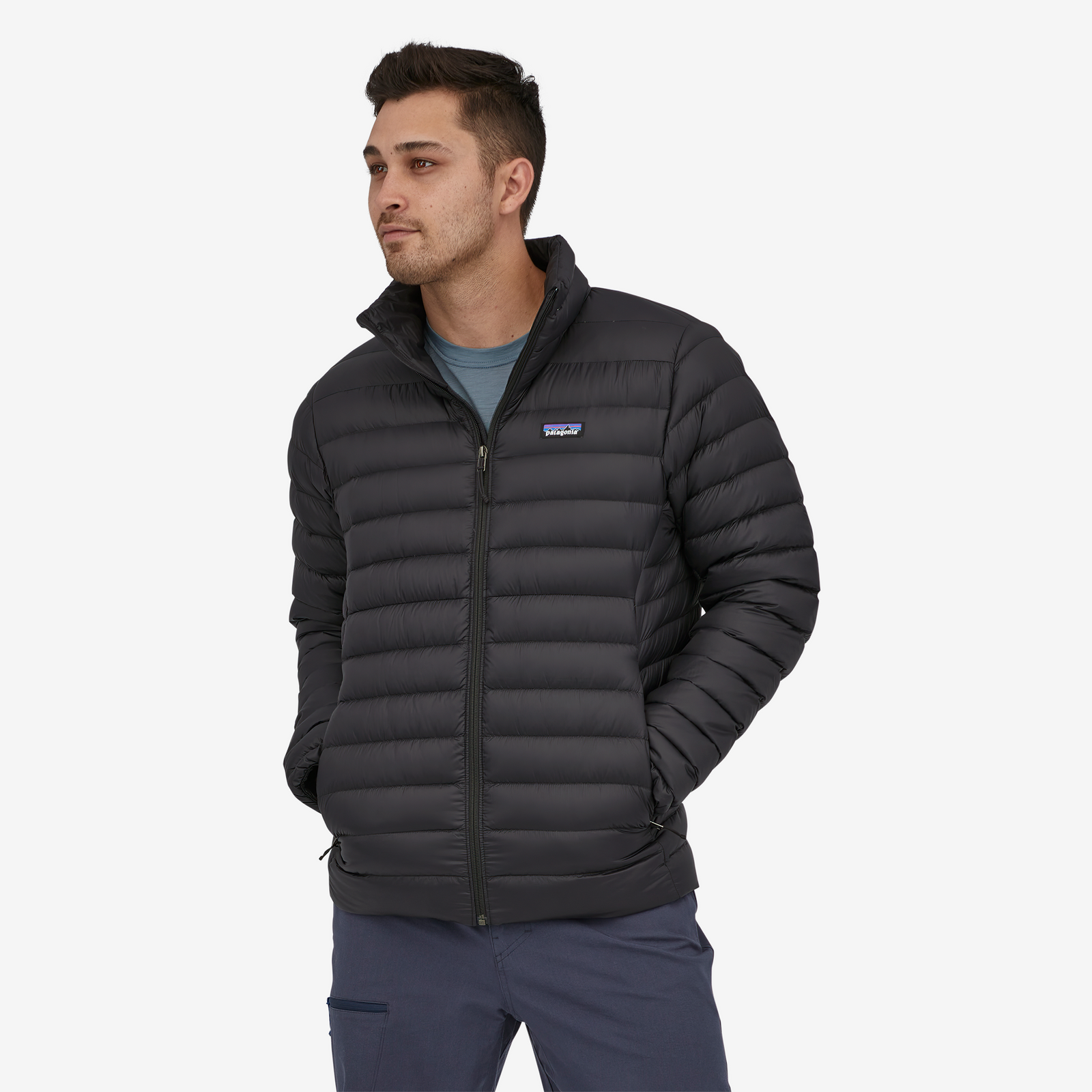 Mens Down Sweater™ Black - Image 2