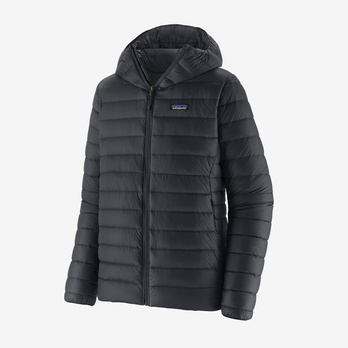 Mens Down Sweater™ Hoody Black - Image 1