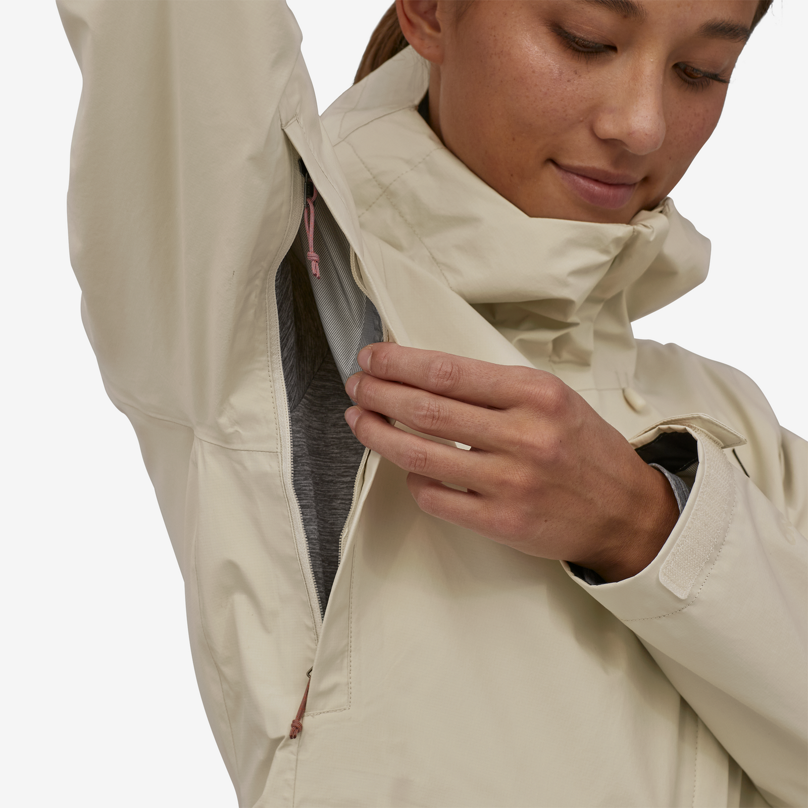 Womens Torrentshell 3L Jacket Wool White - Image 7