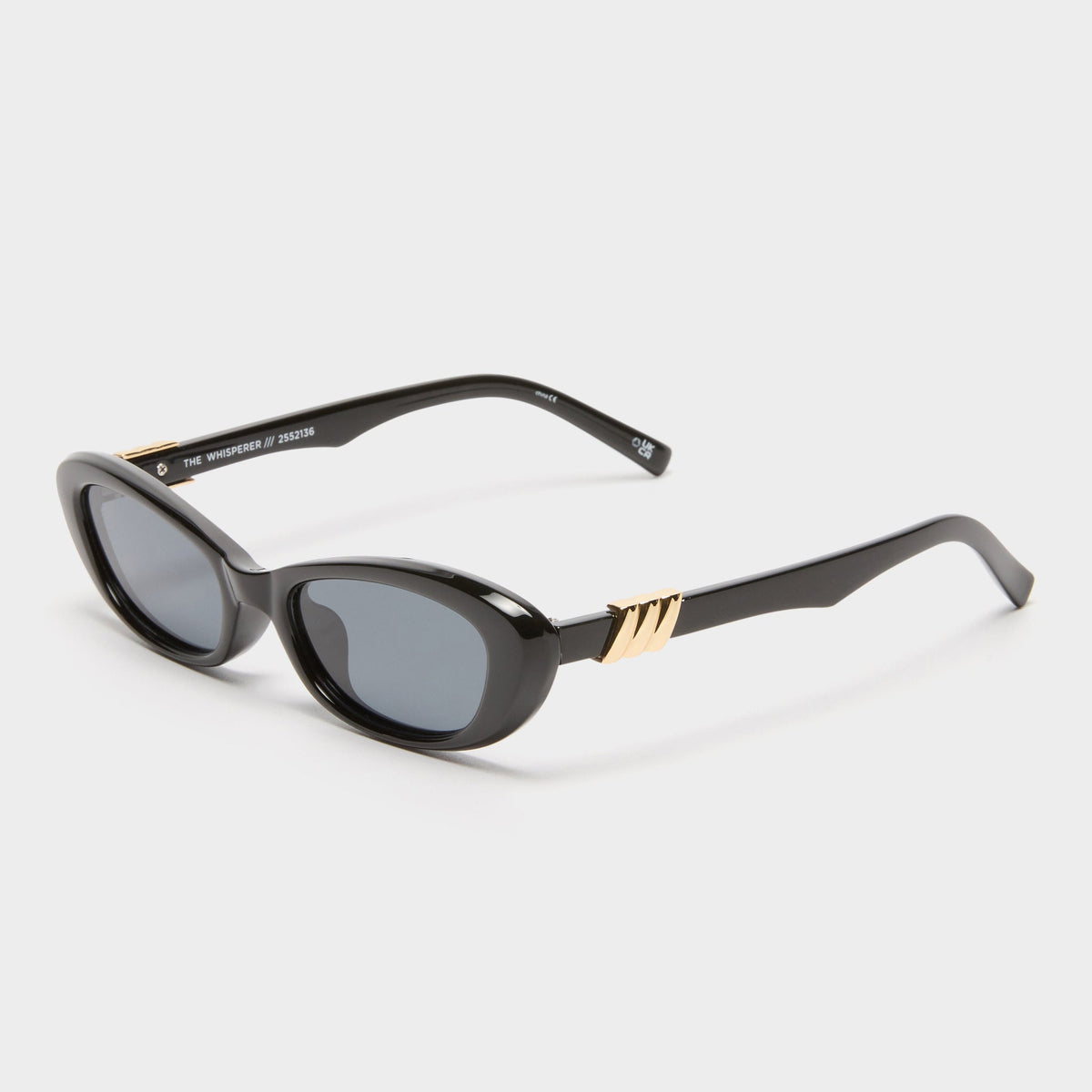 The Whisperer Black - Smoke Mono Polarized Lens - Image 1