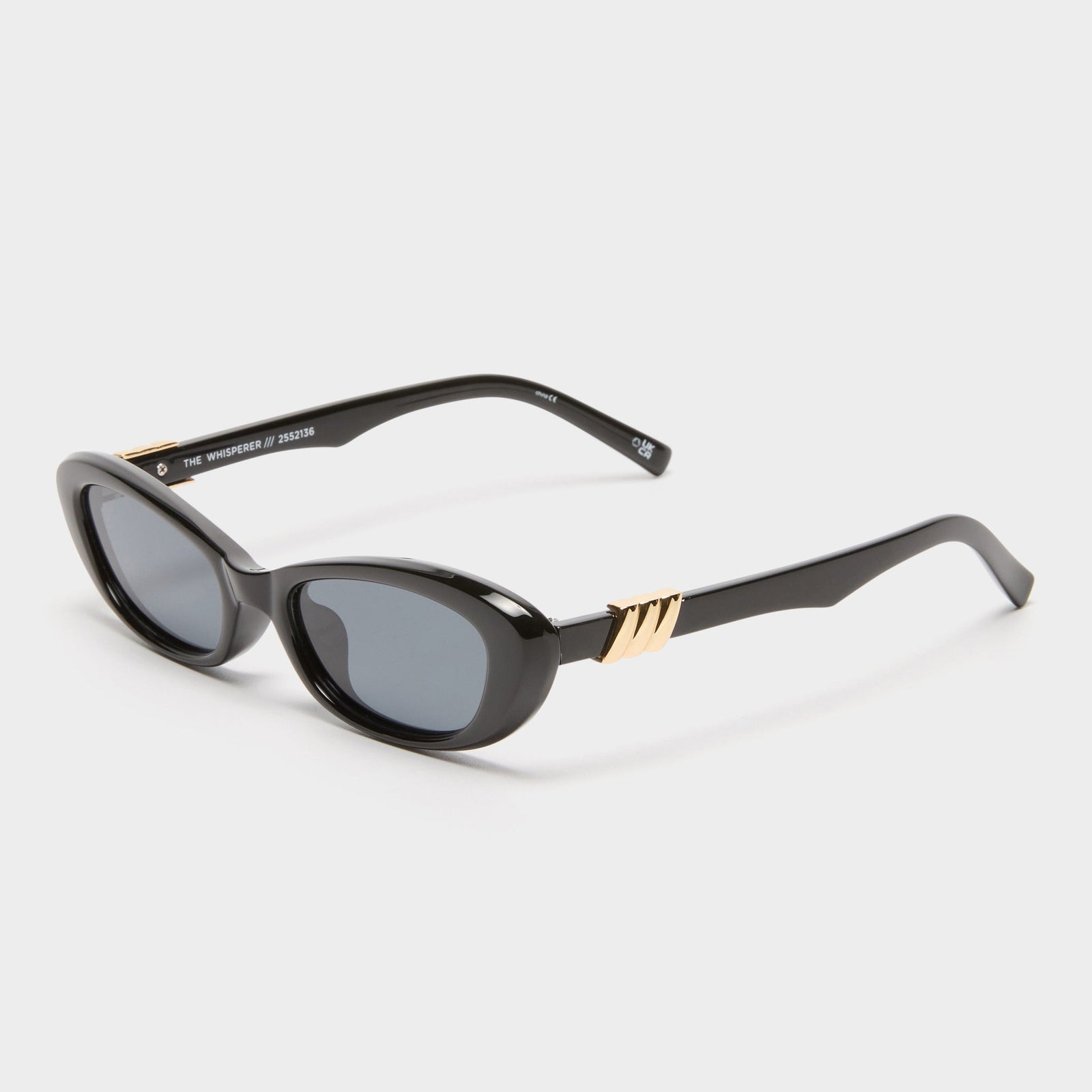 The Whisperer Black - Smoke Mono Polarized Lens - Image 1