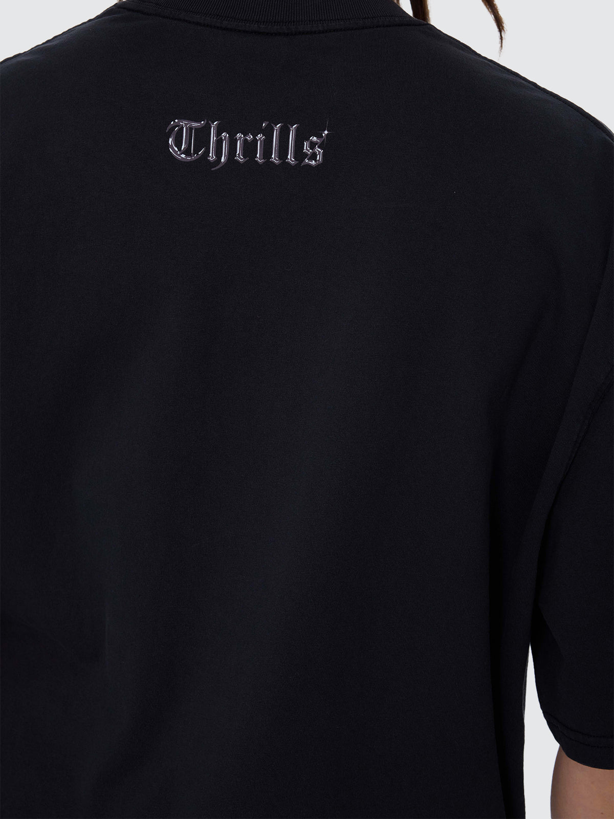Looks That Kill Oversized Tee - Washed Black - Image 9