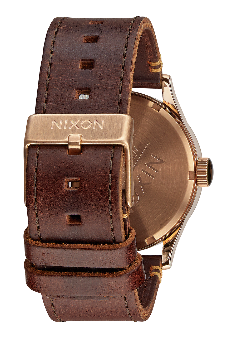 Sentry Leather Rose Gold / Gunmetal / Brown - Image 3