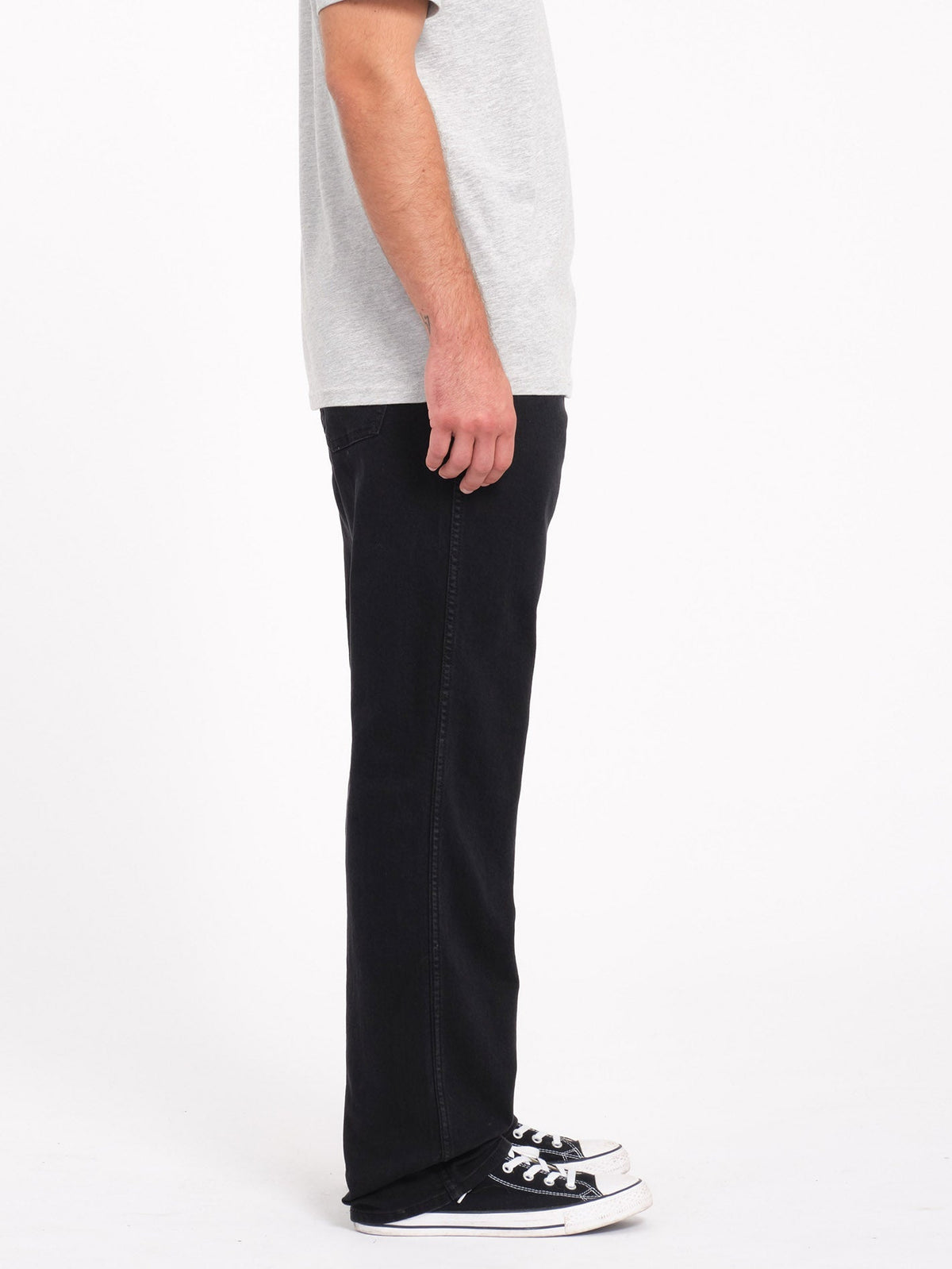 Mens Modown Relaxed Fit Jeans Blackout - Image 5