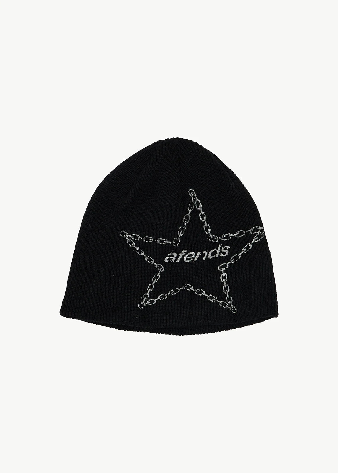 Mens Chains Beanie Black - Image 1