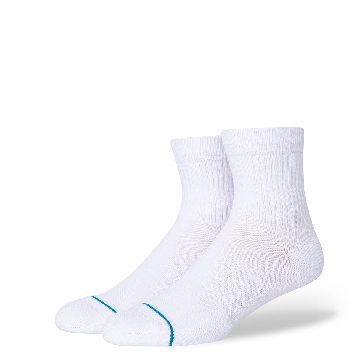 Icon Quarter Socks 3 Pack White - Image 2